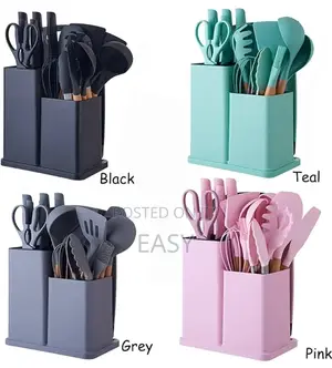 Silicone Cookware Set 18PCS Kitchen Knife Set