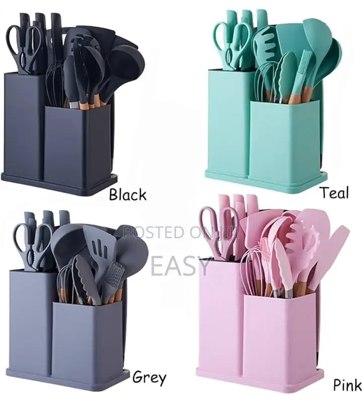 Silicone Cookware Set 18PCS Kitchen Knife Set