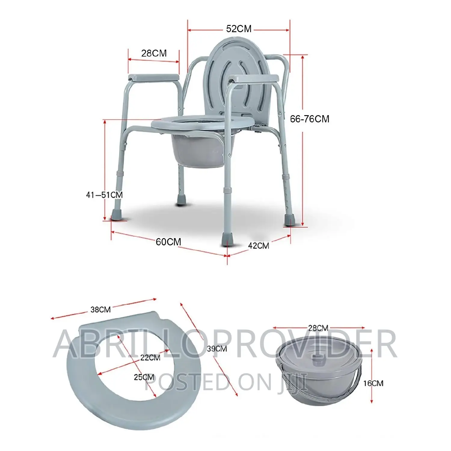 Mobile Beside Commode Chair