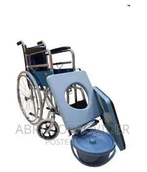 Black Folding Wheel Chair With Commode Wheelchair