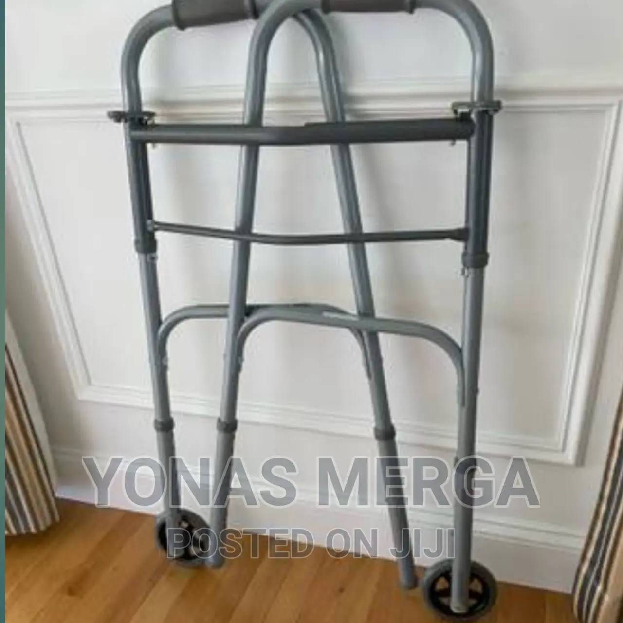 Dual Release #Folding /Walker/ With 5 Inches Wheels