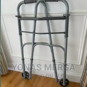 Dual Release #Folding /Walker/ With 5 Inches Wheels
