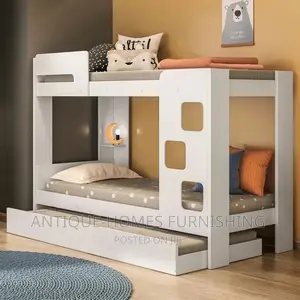 Kids Bunk Bed With Extra Drawer And Open Shelf