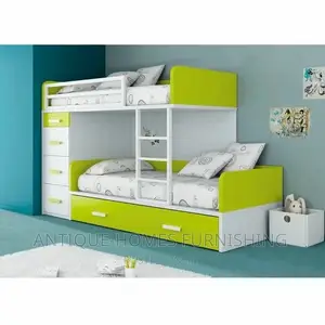 Kids Bunk Bed With Extra Drawer And Open Shelf