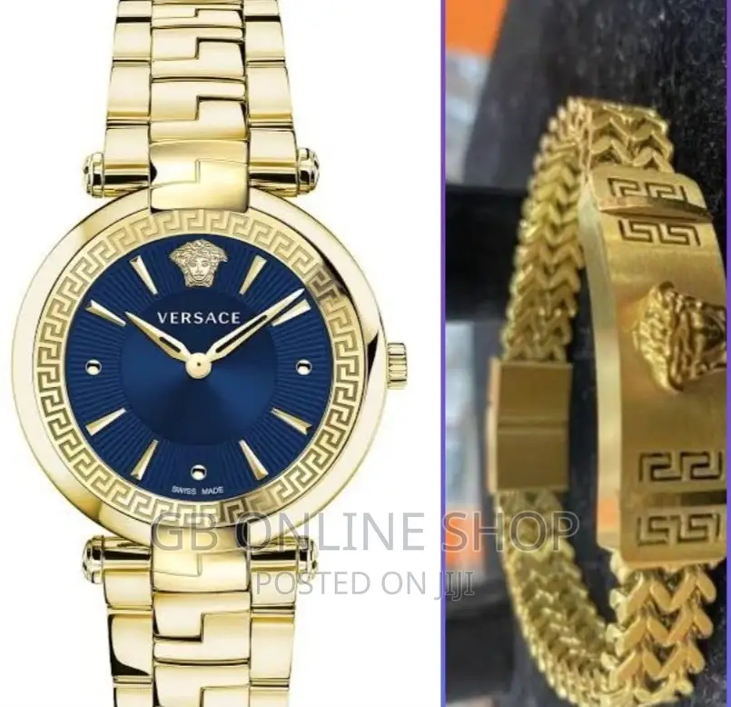 High Quality Versace Watch With Versace Bracelet for Women