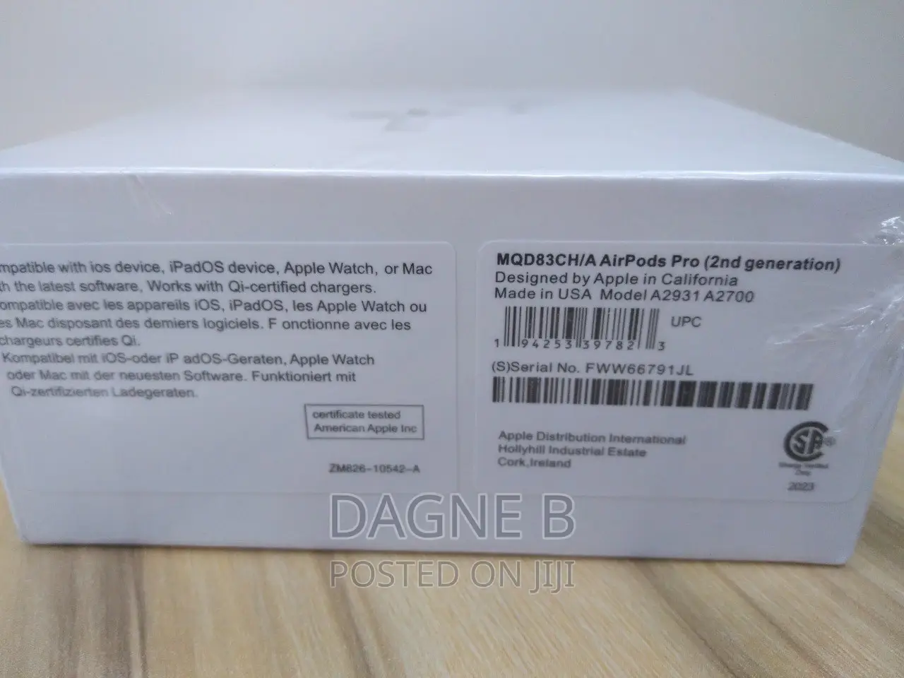 Airpods Pro 2nd Generation(Made in Usa)