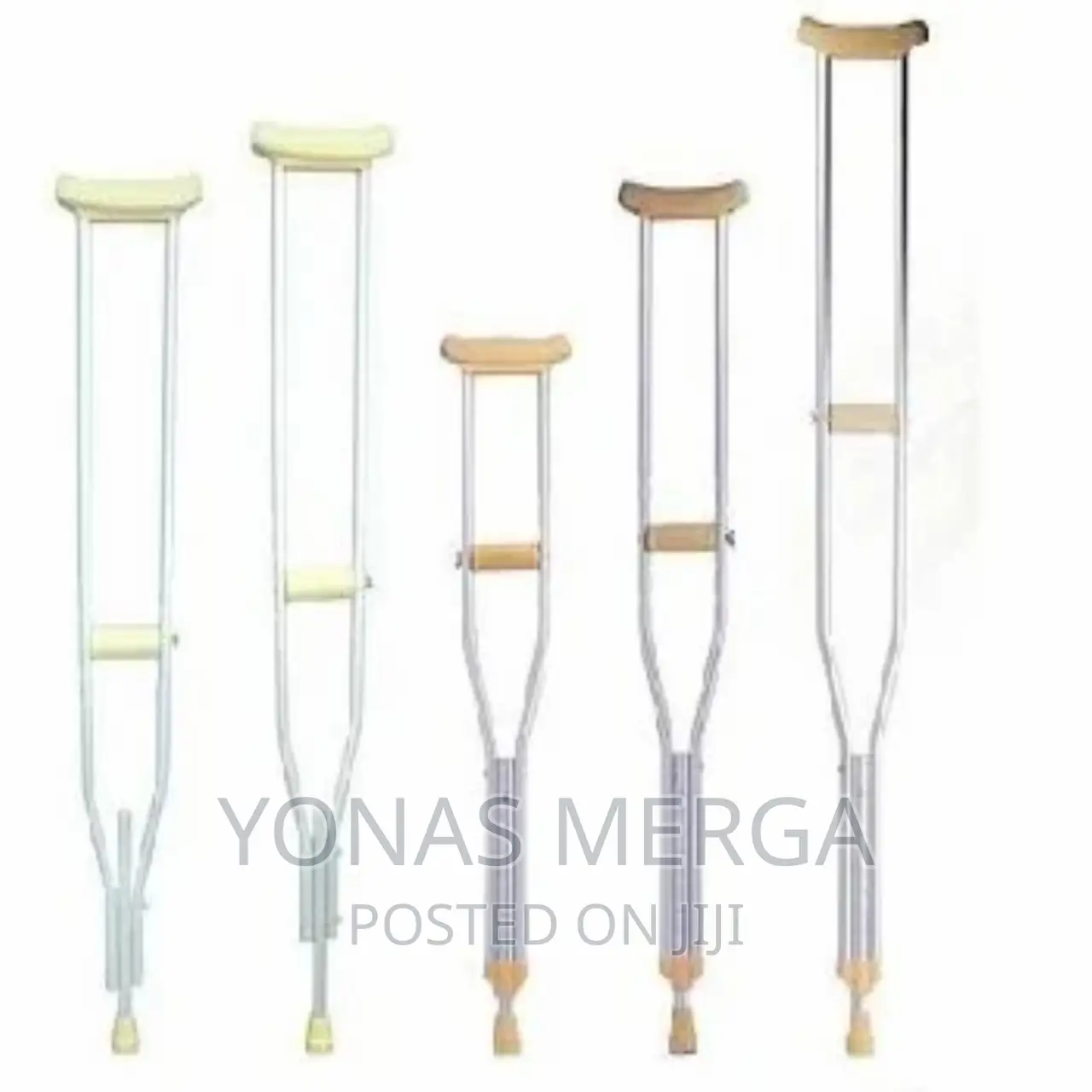 Iron Height Adjustable Ultralight Underarm Crutch Axillary