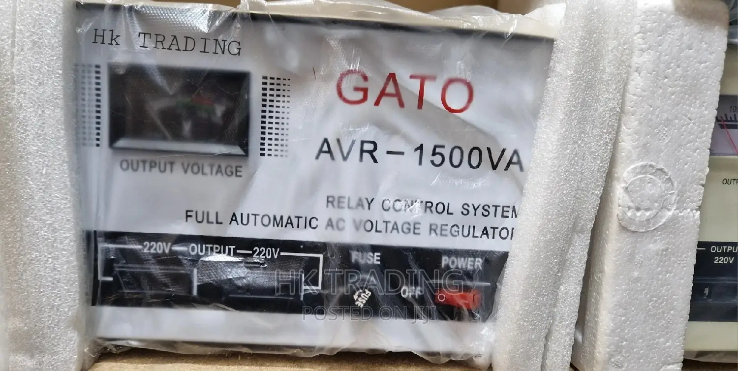 Stabilizer Gato 1500w የኤሌክትሪክ ሀይል መቆጣጠርያ 1500ዋት