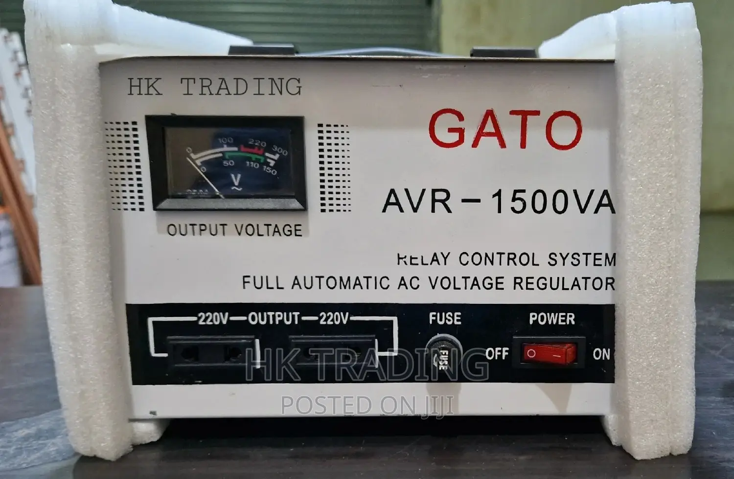 Stabilizer Gato 1500w የኤሌክትሪክ ሀይል መቆጣጠርያ 1500ዋት