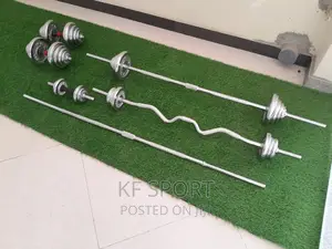 Barbell and Dumbbell( ተገጣጣሚ ዳምቤልና ባርቤል 55 Kg)