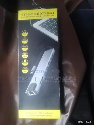Type C to HDTV 8 in 1 Adapter Space Gray