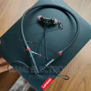 Earphones Hanging Lenovo Neckband Headphone
