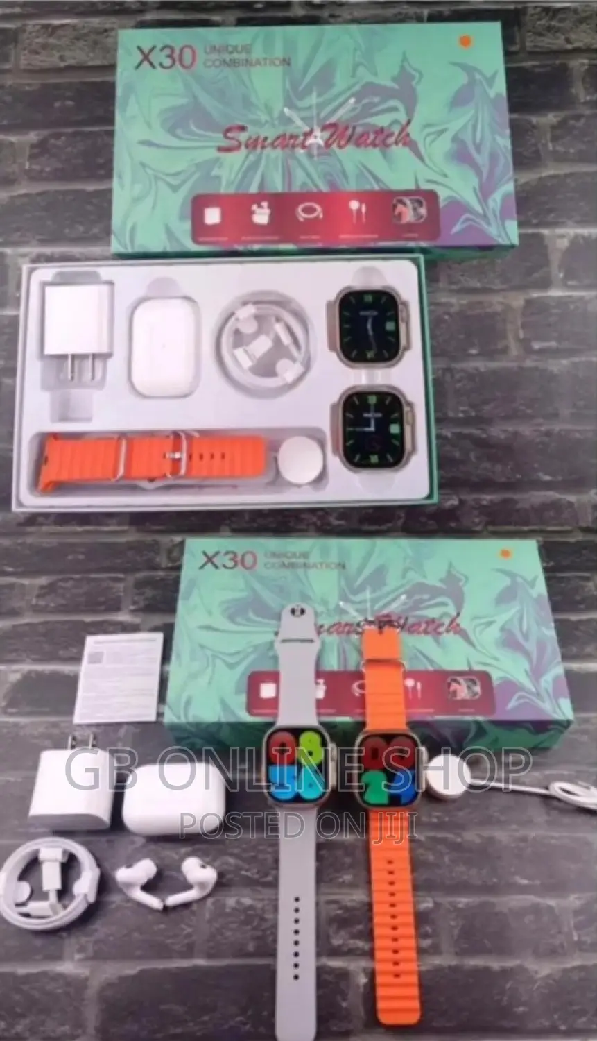 X30 Unique Combination 2 Watch +Earbuds+ 2 Strap