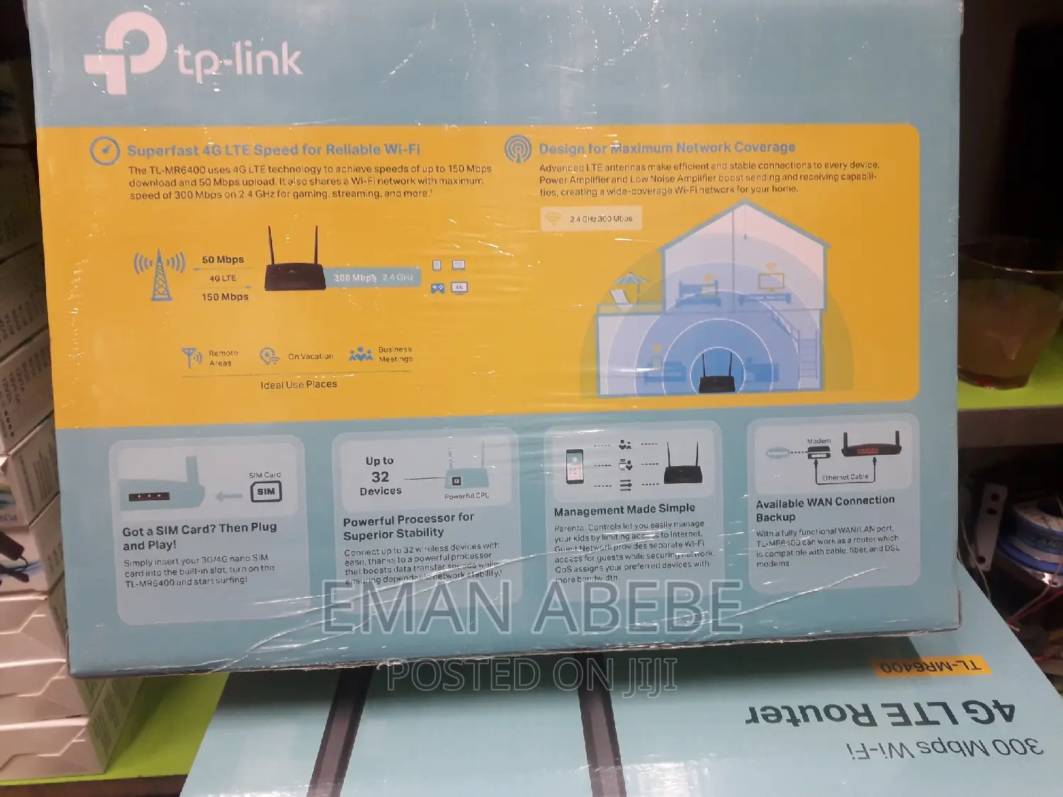 Sim Plug and Play 4G LTE Route 6400