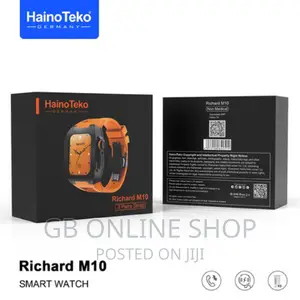 Hainoteko Richard M10 Smart Watch 3 Straps 1 Protection Case