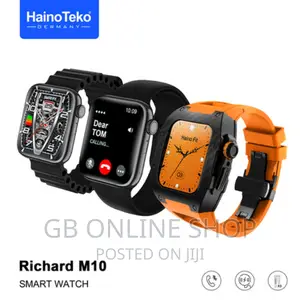 Hainoteko Richard M10 Smart Watch 3 Straps 1 Protection Case