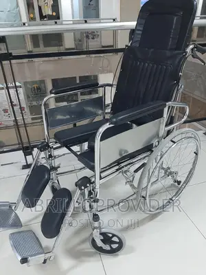 Folding Commode Wheelchair- Reclining Wheel Chair USED