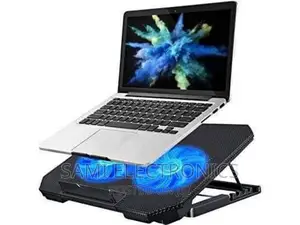 PC Stand Holding Laptop Cooler With Double Fan የላፕቶፕ ማስቀመጫና ማቀዝቀዣ ፋን