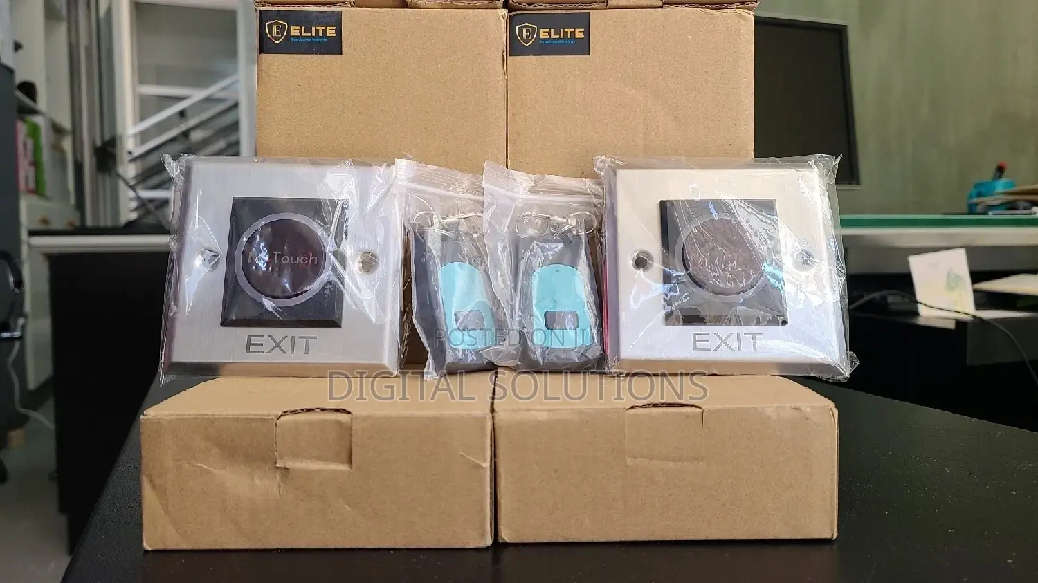 Exit Button With Remote Control or Push Button