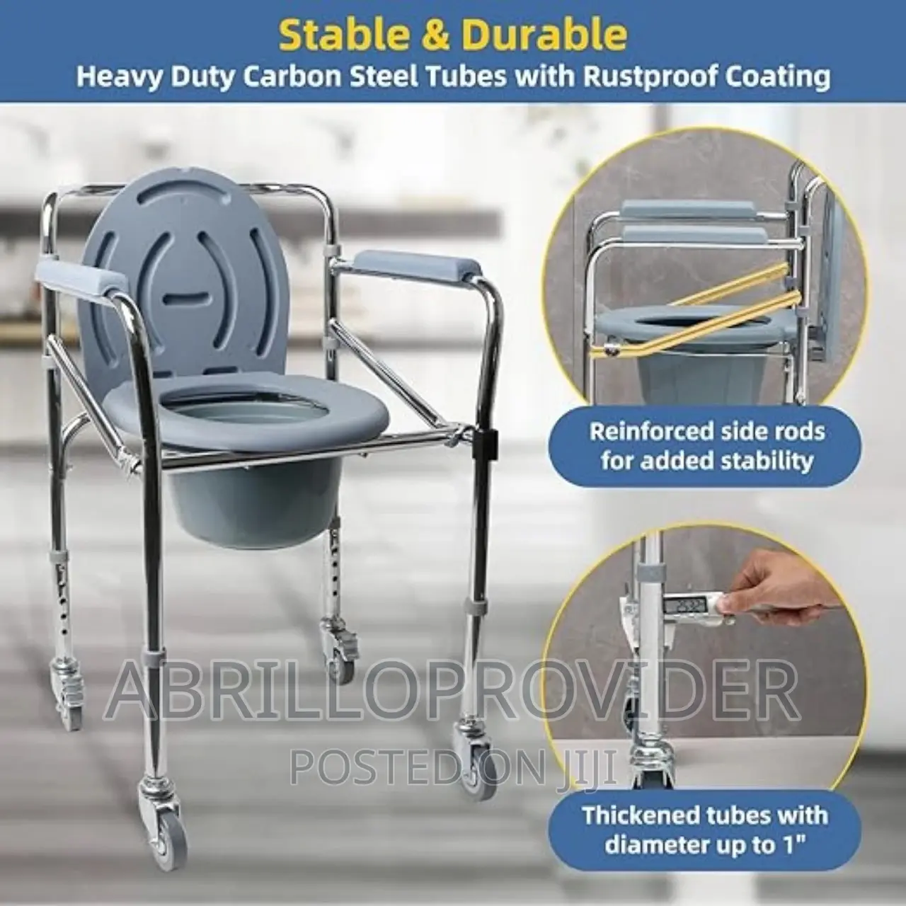Commode Chair / Commode Toilet Surround Chair Removable