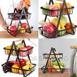2 Layer Stainless Still Fruit Basket
 የፍራፍሬ ማስቀመጫ