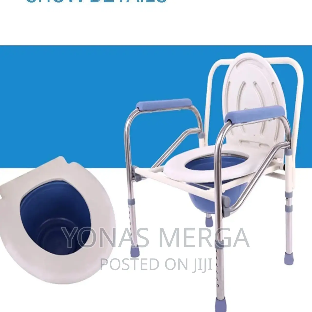 Commode Chair_strong Stability: Wide Seat With Support Arm