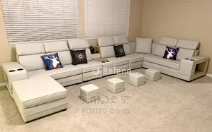 U Shaped Sofa Full Leather