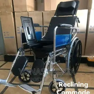 Wheelchair/Toilet Wheelchair_has Calf Rest for Added Comfort