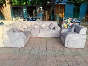 Cornen Shape Sofa Made of Wooden Material Within Higher Quality