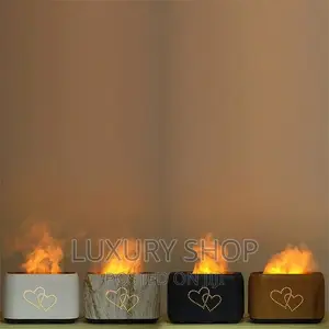 ፡Air Humidifier With Remote Control Flame Effect