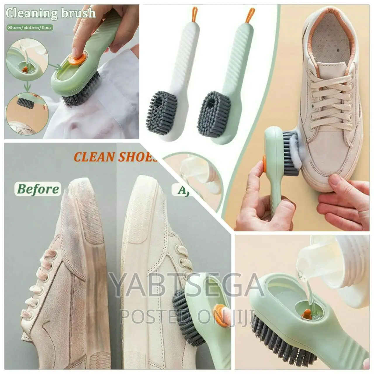 Multi-functional Shoe Cleaning Brush With Soap Dispenser