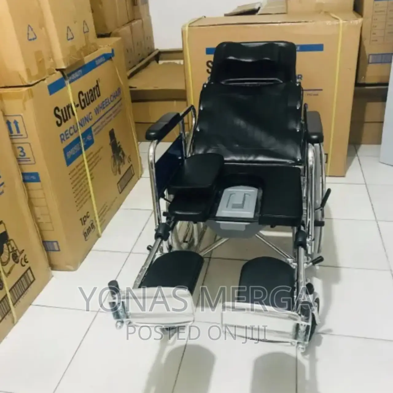 Wheelchair | Reinforced Steel Frame Solid Rubber Tyres/ኳሊቲ