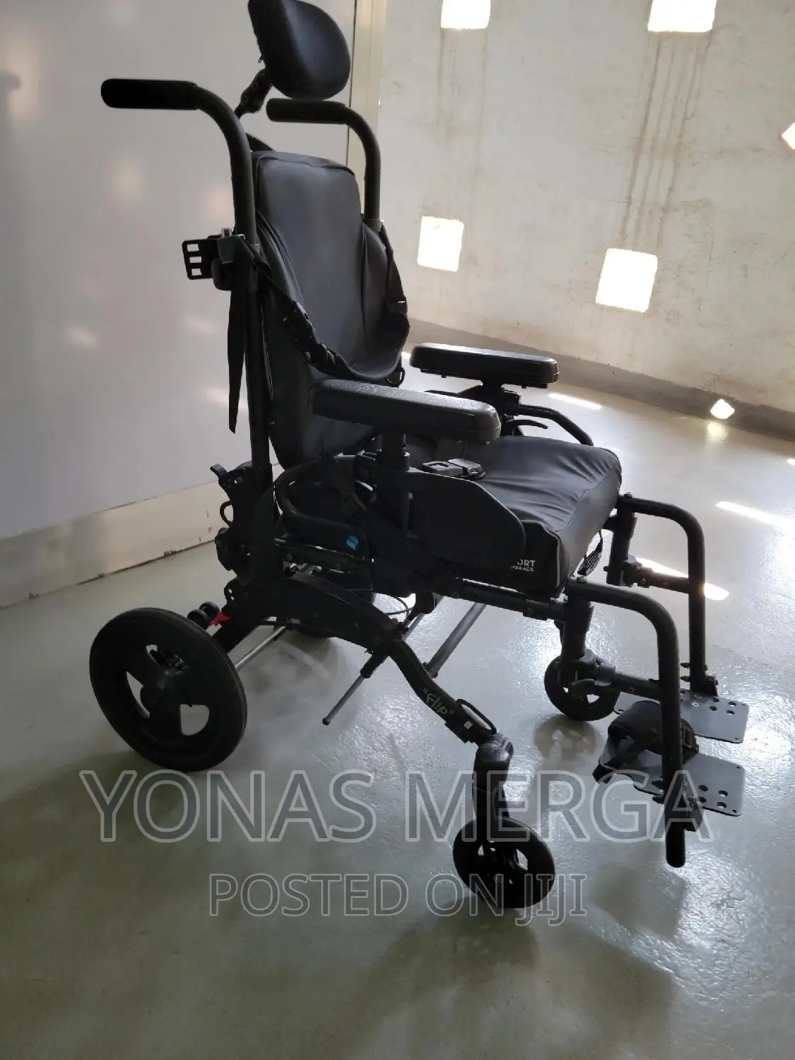 Child Wheelchair the Seat Backrest Are Made of Soft Material