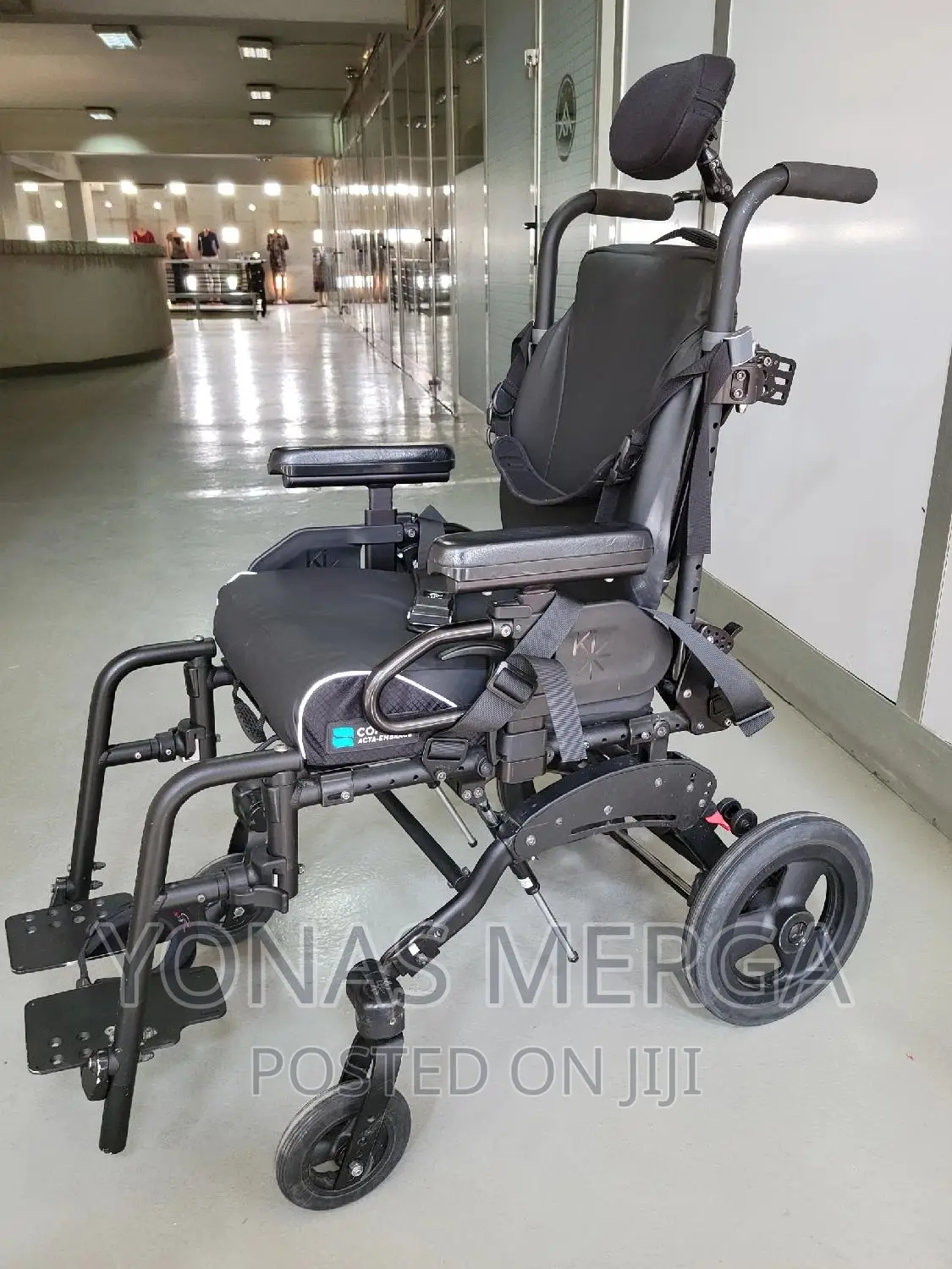 Child Wheelchair the Seat Backrest Are Made of Soft Material