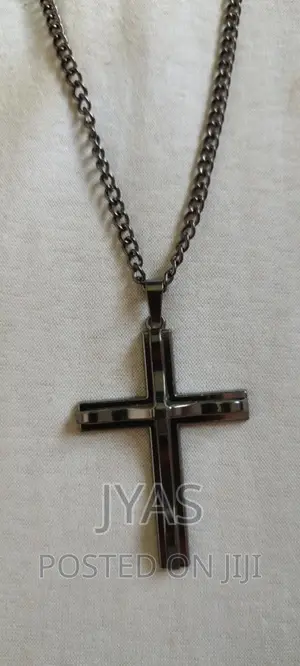 Men's Cross Necklace Stainless Steel Jewelry