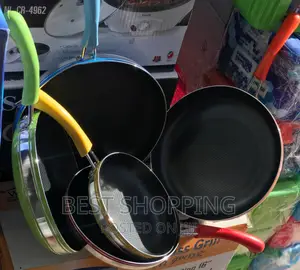 Colour Pan 5 in 1 Non Stick Pan ከለር መጥበሻ