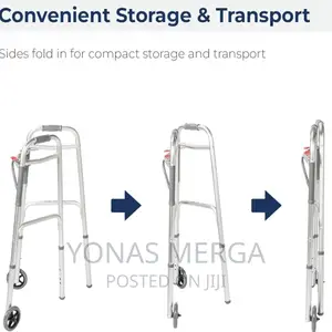 Easy-to-Use, Push-Button Mechanisms Let Walkers Fold Easily