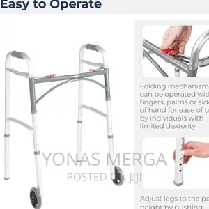 Easy-to-Use, Push-Button Mechanisms Let Walkers Fold Easily