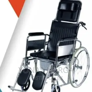 Wheelchair Folded by Just Removing the Commode Chair’S Seat