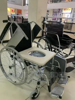 Wheelchair for Indoor and Outdoor~Toilet Commode Wheelchair