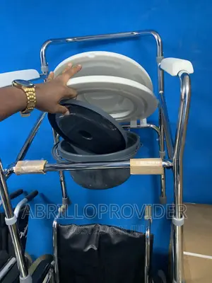 Foldable Height Adjustable Commode Chair | Folding Chair