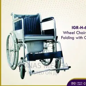 Wheelchair_fully Foldable After Use Can Take Up to 150 KGS
