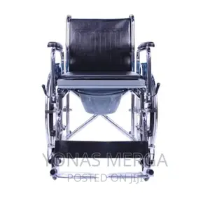 Easycare Foldable Standard Steel Commode Wheelchair - EC608F