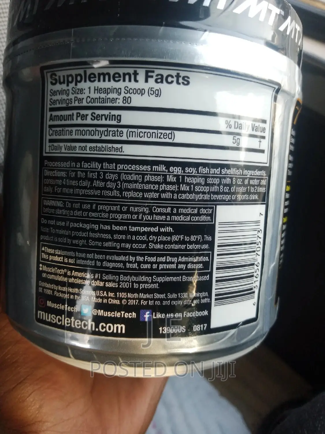 Platinum Creatine Muscletech 80 Serving
