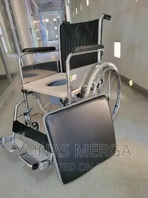 Commode Wheelchair Strong Tires Strong Load-Bearing Safety
