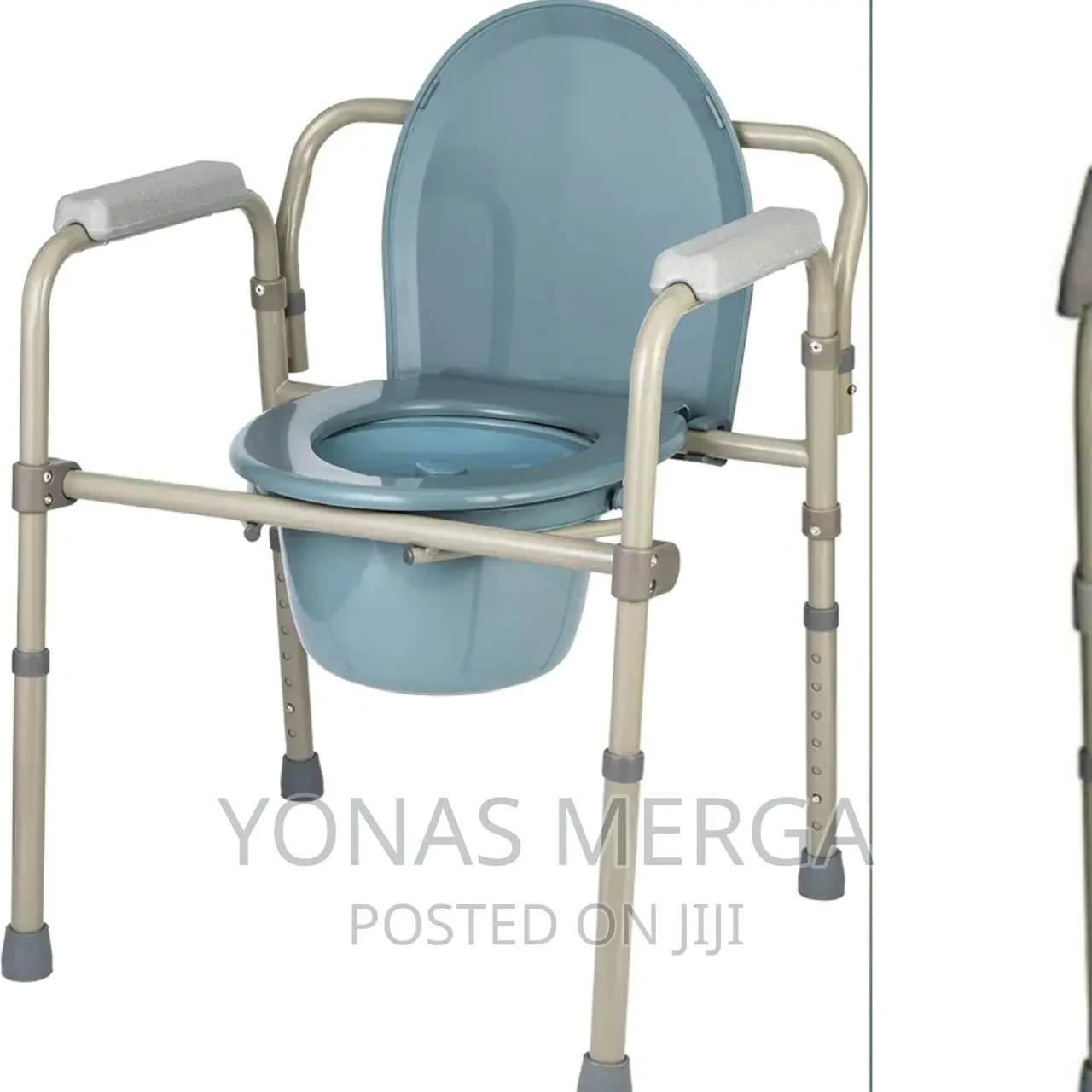 Commode W Removable Bed Pan, Portable Chair/Build-in Toilet