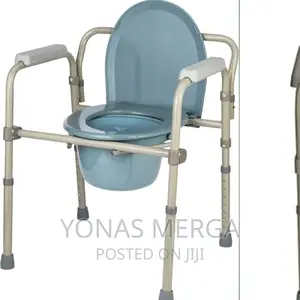 Commode W Removable Bed Pan, Portable Chair/Build-in Toilet