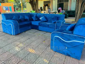 ሶፋ በማለዳ ስፖንጅ L Shape Made of Quality Wooden Materialብ