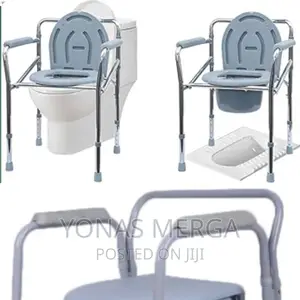 Popo Padded Commode
_Deluxe Steel Drop Arm Bedside Commode