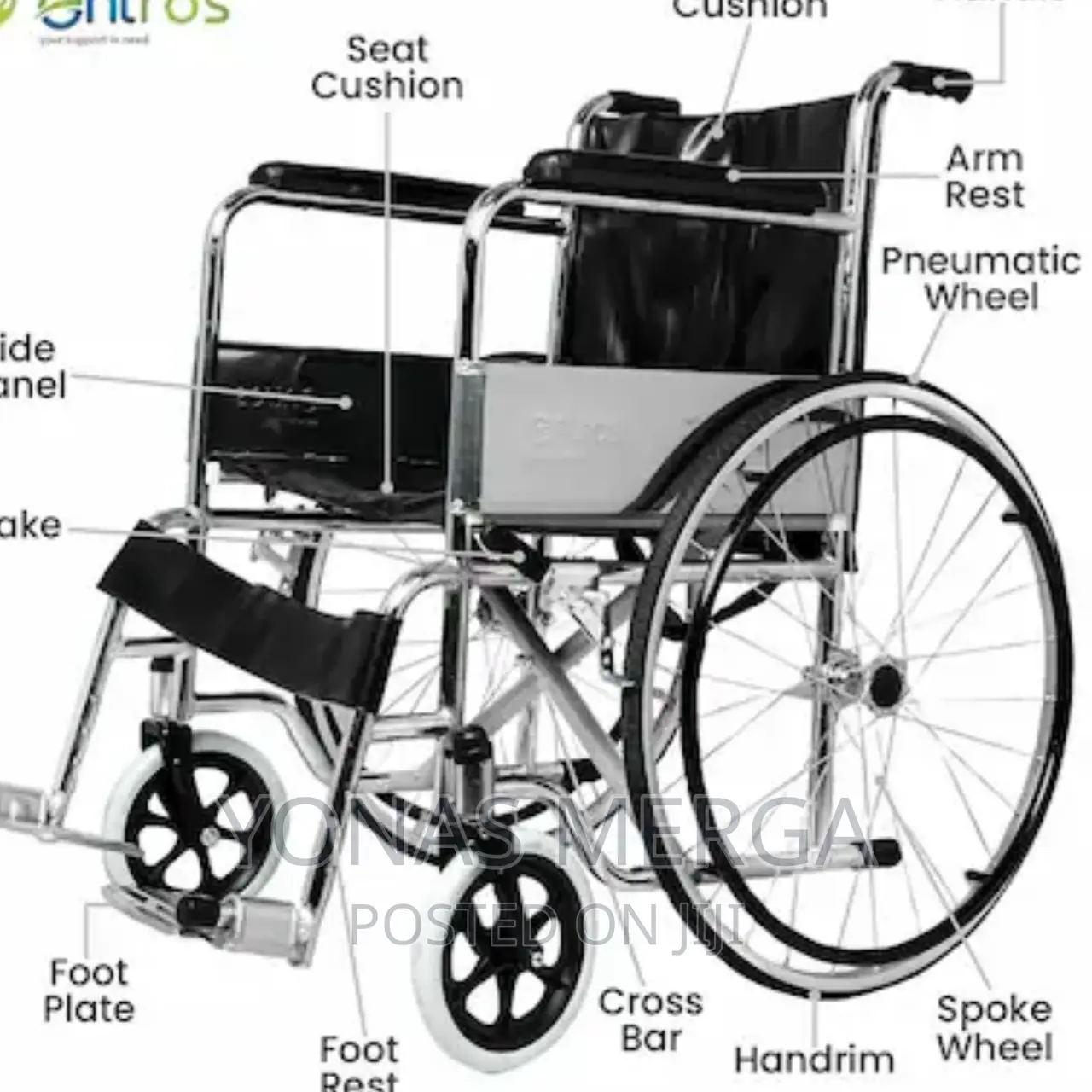 Wheelchair/Wheelchair UPIKIT 24-Inch Fold Travel Wheelchair